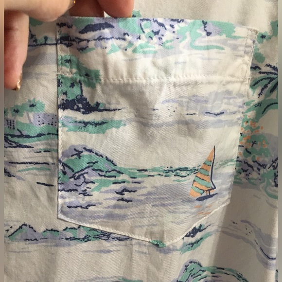 Mens Sailboat Button down and collar shirt. - Picture 6 of 14